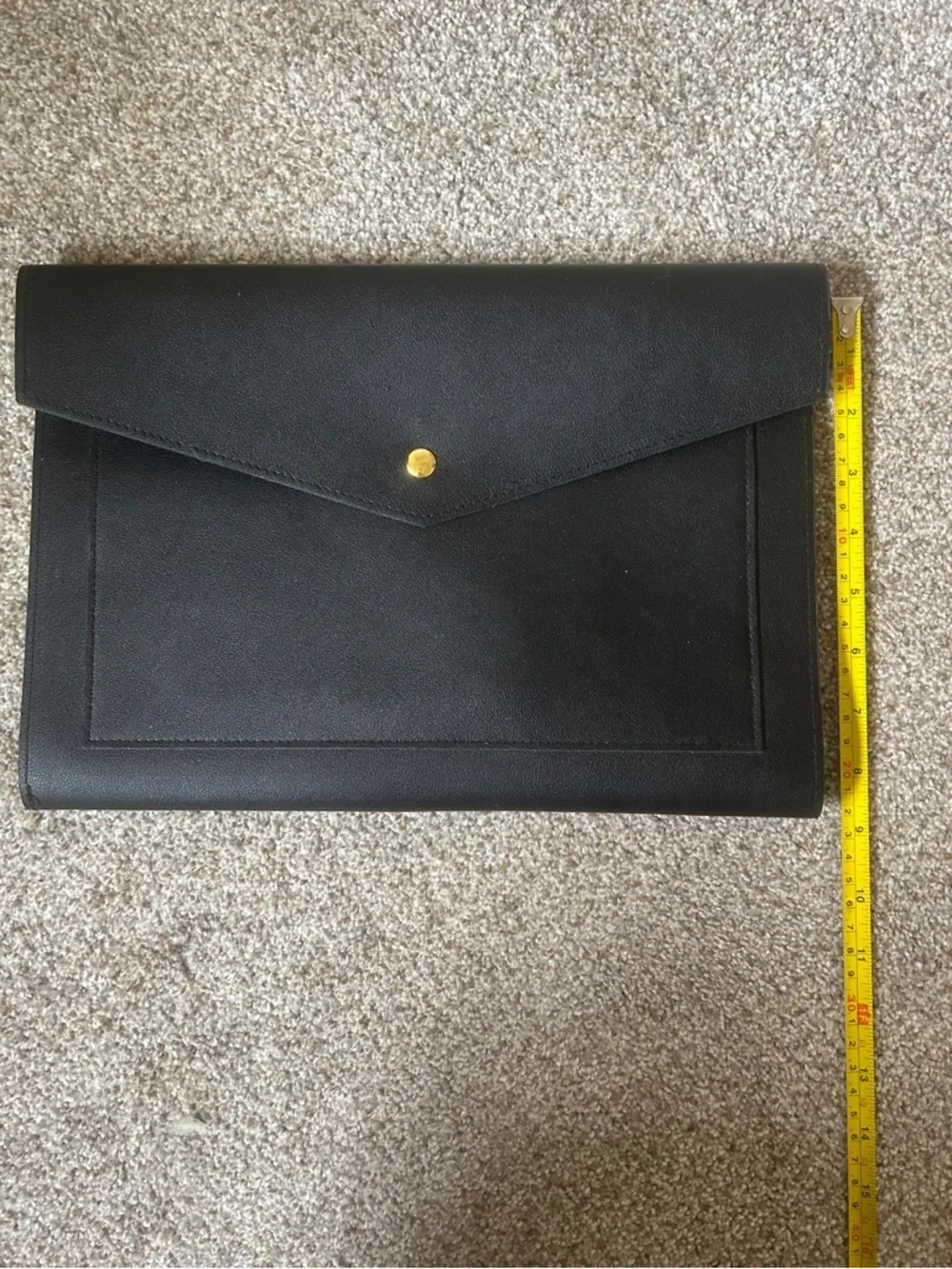 Glass Ladder & Co The Megan Portfolio Clutch in Black